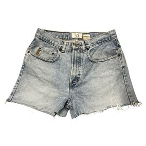 A/X Armani Exchange Denim Shorts High Waisted